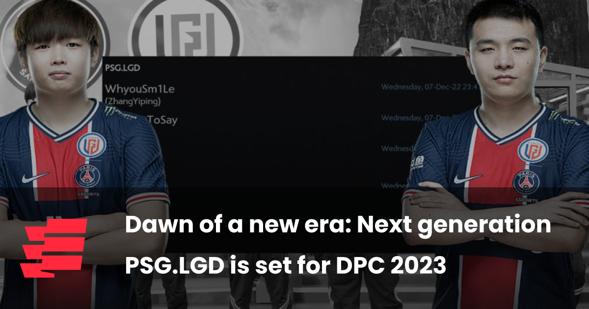 Dawn of a new era: Next generation PSG.LGD is set for DPC 2023 - Esports.gg